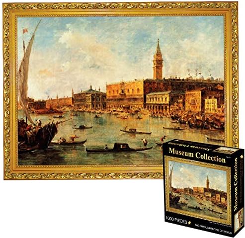 YoTelim Jigsaw Puzzles for Adults Kids 1000 Pieces, Challenge Yourself with Famous Art Puzzle (I The Busy Port)