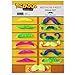 Tigerdoe Fake Mustaches - Mustache Face Stickers - Neon Mustaches - 37 Pc Mustache Stickers - Mustache Party Supplies