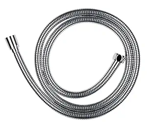 SAMANEA HP1 Stainless Steel Flexible Tube/ Hose Pipe SS304 Grade for Health Faucet and Hand Showers(1.5 Meter, Chrome, Pack of 1)
