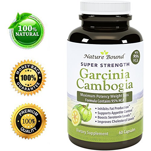 Pure Garcinia Cambogia Extract - Dietary Supplement for Weight Loss - Fat Burning Pills for Women and Men - Antioxidant Blend for Increased Immunity - Cleanse and Detox by Nature Bound - 60 Capsules Pure Garcinia Cambogia Extract - Dietary Supplement for Weight Loss - Fat Burning Pills for Women and Men - Antioxidant Blend for Increased Immunity - Cleanse and Detox by Nature Bound - 60 Capsules