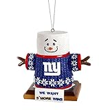 NFL Football Team Logo Smores Holiday Tree Ornament - Pick Team (New York Giants)