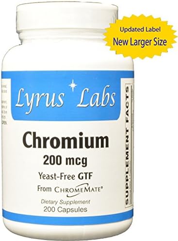 Lyrus Labs - ChromeMate® Chromium Polynicotinate 200 mcg - 200 Capsules - New Larger Size