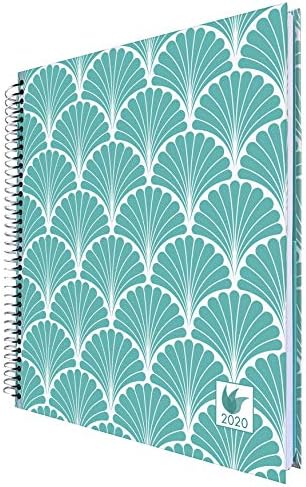 InnerGuide Planner - Daily Weekly Monthly Yearly Goals Journal w. Dated Calendar (2020 Calendar Year Planner, Sea Shells)