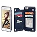 Gear Beast Lychee PU Leather Protective Top View Slim Wallet Case Fits iPhone 7/8 Includes Flip Folio Cover, with Five Card Slots Including Transparent ID Holder