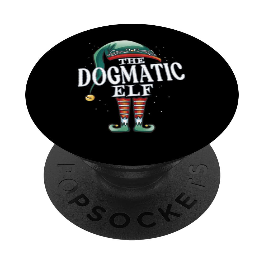 Dogmatic Elf Christmas Group Xmas Pajama Party PopSockets Swappable PopGrip
