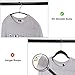 Voilamart Bump Free Clothes Hangers 30 Pack, Non Slip Dry Wet Hangers, No Shoulder Bump Suit Hangers with Bar Hooks for Men Women Dress Coat Pant Closet Organizer-Steel