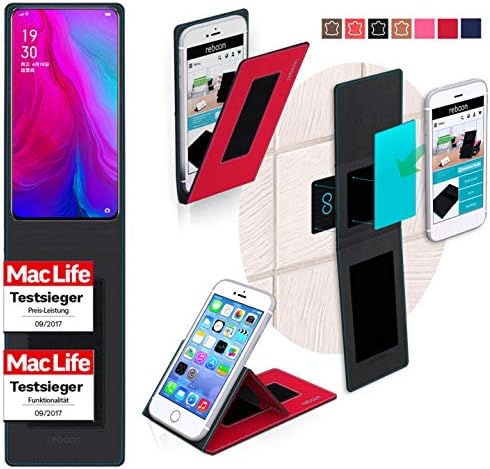 Cover for Oppo Reno Case | in Red | Multifunctional Cover Bumper