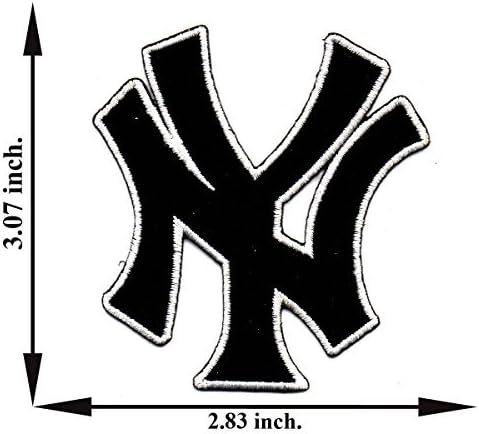 NY New York City State Yankee Letter USA Sport Logo Applique Iron-on Patch Embroidered Sew T-shirt Hat