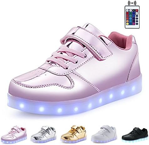Kids Youth LED Shoes Low-Top Light Up Shoes for Girls Boys USB Charging Shoes for Child Fashion Unisex LED Sneakers with Remote Control
