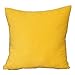 1 X Solid Yellow Corn Kernels Pattern Polyester Throw Pillow Covers Pillowcase Sham Decor Cushion Slipcovers Square 17x17 Inch