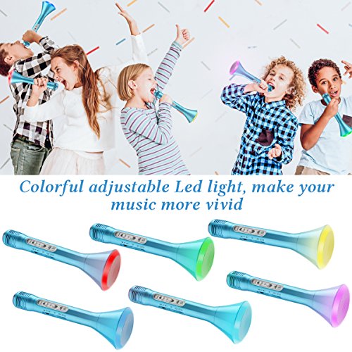 image for Luckymore Wireless Bluetooth Karaoke Microphone for Kids, Portable Kar