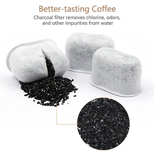 18-Pack of Premium Replacement Cuisinart Charcoal Water Filters - Universal Fit for Cuisinart Coffee Makers Machines (18-Pack for Cuisinart)