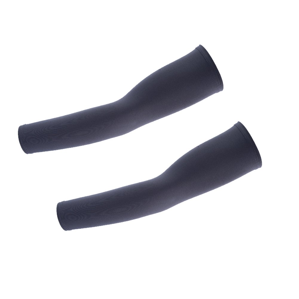 Hi-crazystore Arm Sleeves Sun UV Protection Sleeves (Dark Gray)