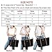 CHICECO Basic Large Travel Tote Shoulder Bag for Women - Black + Brown/20.5 Length
