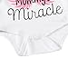 Scfcloth Newborn Baby Girls Daddy and Mommy's Miracle Romper + Pants + Hat + Headband 4pcs Zebra Outfits Set