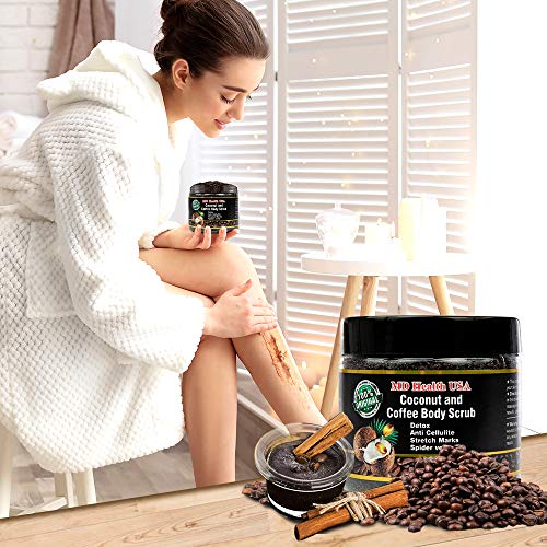 MD Health Arabica Coffee Scrub and Coconut Exfoliating Body Scrubs with