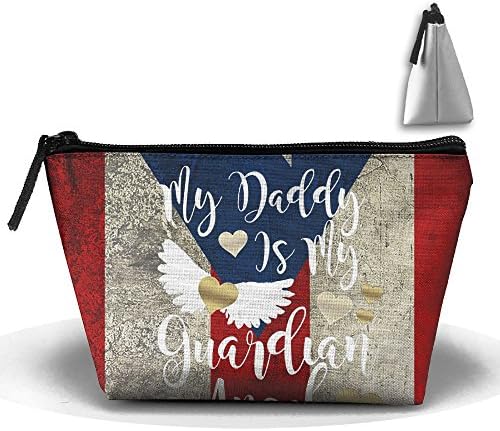 JINYOUR Flag Angel Heart Trapezoid Travel Storage Pouch Cosmetic Bag Storage Bag Receive Bag