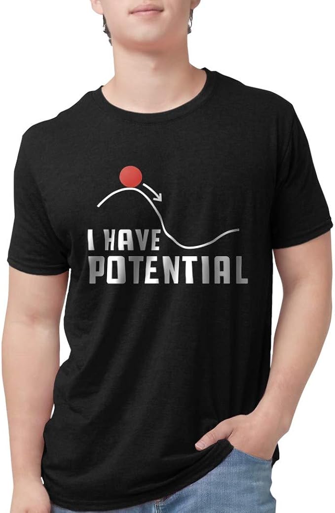 Amazon.com: CafePress I Have Potential Mens Tri-blend T-Shirt: Clothing