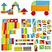 deAO Early Education Creative Educational EVA Jumbo Foam Building Construction Blocks for kid-131pcs