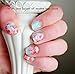 GBSTORE 1 Sheet of 12 Pcs Chic Bloomy Floral Pattern Nail Art Water Decals Transfer Stickers