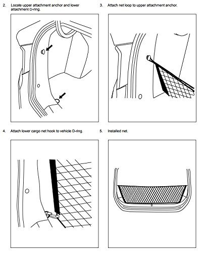 Envelope Style Trunk Cargo Net for CHRYSLER 200 2015 2016 2017 BRAND NEW