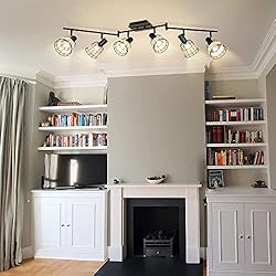 Depuley Vintage Track Ceiling Spotlight, 6-Head