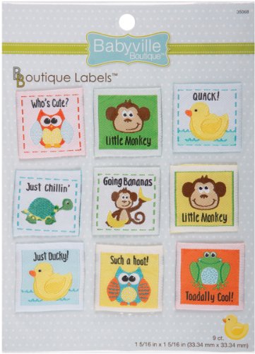 Babyville Boutique Labels, Neutral Designs 9 Count
