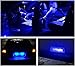 Jtech 10x T10 194 168 2825 Super Bright Blue LED Bulb for Car Interior Dome Map Door Courtesy License Plate Lights