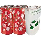 Party City Snowflake Clean-Up Kit, Christmas Party Supplies, 13gal, 15