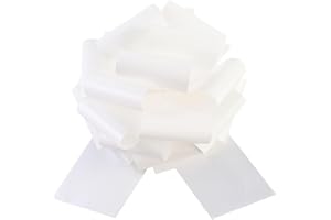 TIADYBOW 6Pcs Large Pull Bow 12IN Wrapping Pull Bow Ribbon Pull Bows for Wedding Baskets,Diameter Gift Bows, Large Bows for Presents,Wedding Birthdays Car Decoration.