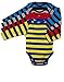 Leveret Long Sleeve 4-Pack Striped or Solid Baby Boys Girls Bodysuit 100% Cotton (Size 0-24 Months)