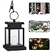 Hanging Solar Lights - Sunklly Waterproof LED Outdoor Candle Lantern Decorated in Garden Patio Deck (Yellow Light, Pack of 1)