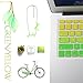 All-inside Green Yellow Ombre Keyboard Skin for MacBook Pro 13