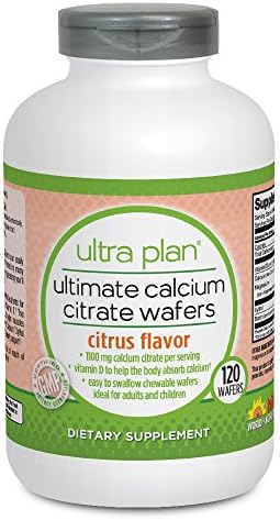 Ultra Plan Ultimate Calcium Citrate Wafers (Citrus Flavor) (120 wafers)