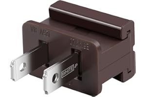 SBQWMZON 8PCS Electric Plugs Vampire Plugs Light Slip Plug SPT-1 Male Connector Plugs Replacement for Lighting Decoration Brown