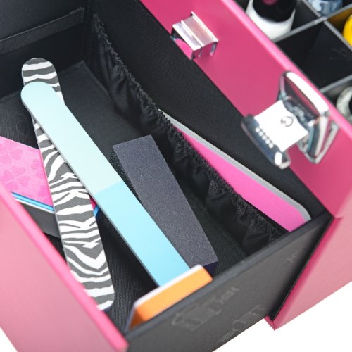 SHANY Color Matters - Nail Accessories Organizer and Makeup Train Case - Sugar Gum