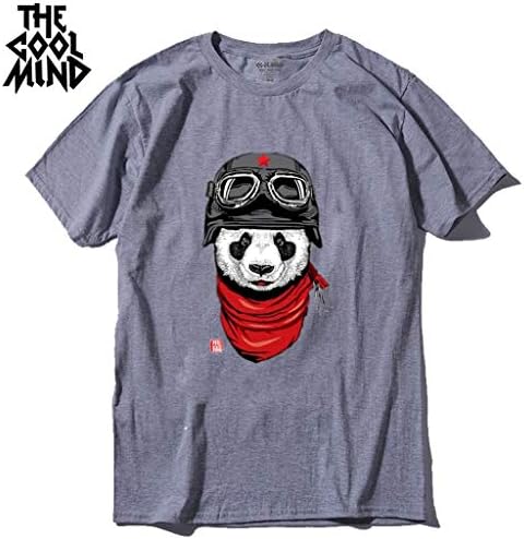 100% Cotton Short Sleeve Pilot Panda Casual coo Summer Men Tshirt Male Loose t-Shirt tees LMYX