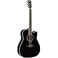 Yamaha FGX830C Solid Top Cutaway Acoustic-Electric Guitar, Rosewood Body, Dreadnought, Black