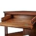 Leick Home 82431 Corner Computer Writing Desk with Drop Front Keyboard Drawer, Oak