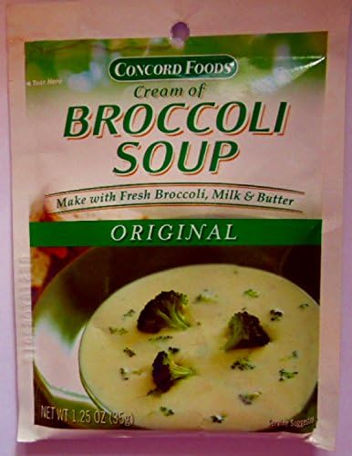 Concord Foods, Cream of Broccoli Soup Mix - 4 of 1.25oz Packet