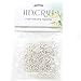 Wholesale 12PCS Silver Plated Brass Curb Chain Satellite Beaded Chains Bulk for Jewelry Making (20 Inch(1.5mm))