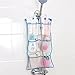 NANAN Quick Dry Hanging Bath Organizer with 6 Pockets, Hang on Shower Curtain Rod/Liner Hooks, Shower Organizer, Mesh Shower Organizer, Mesh Shower Caddy,Bathroom Accessories (Blue)