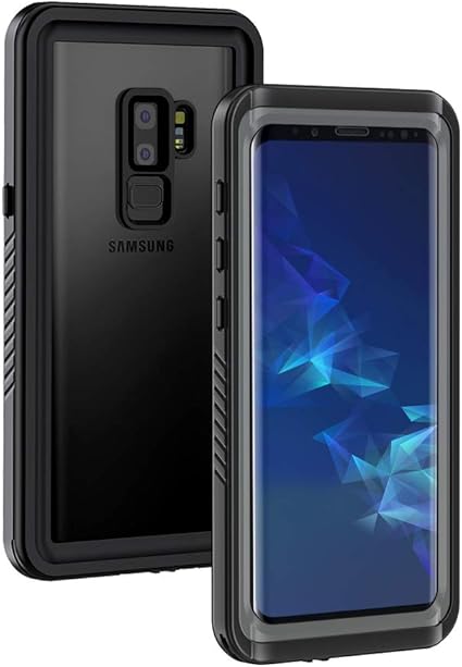 Lanhiem Galaxy S9 Plus Case Ip68 Waterproof Dustproof Shockproof Case With Built In Screen Protector Full Body Sealed Underwater Protective Cover