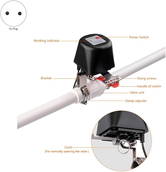 YDong Graffiti Smart Home ZigBee Wasser Ventil Gas Ventil Intelligenter Manipulator Kugelhahn Schalter Sprach Steuerung EU Stecker