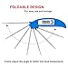 Digital Meat Thermometer Cooking Thermometer Instant Read with Food Safe Probe for Grill Kitchen bbq Smoker Oven Oil Milk by Lighting Mall (Blue)