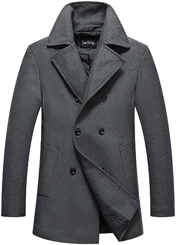 Amazon.com: Rothco Navy Blue Wool Peacoat Large: Military Coats