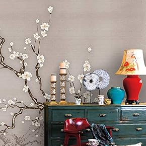 Wall Murals for Bedroom Chinese Style Removable Wallpaper Peel and Stick Wall Stickers - 66x96 inches