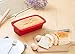 Silicone Loaf Pan, European-Grade Silicone Baking Pan for Bread, 9.5 Inch Non-Stick Bread Mold,BPA Free, Cake Pan, Rectangle