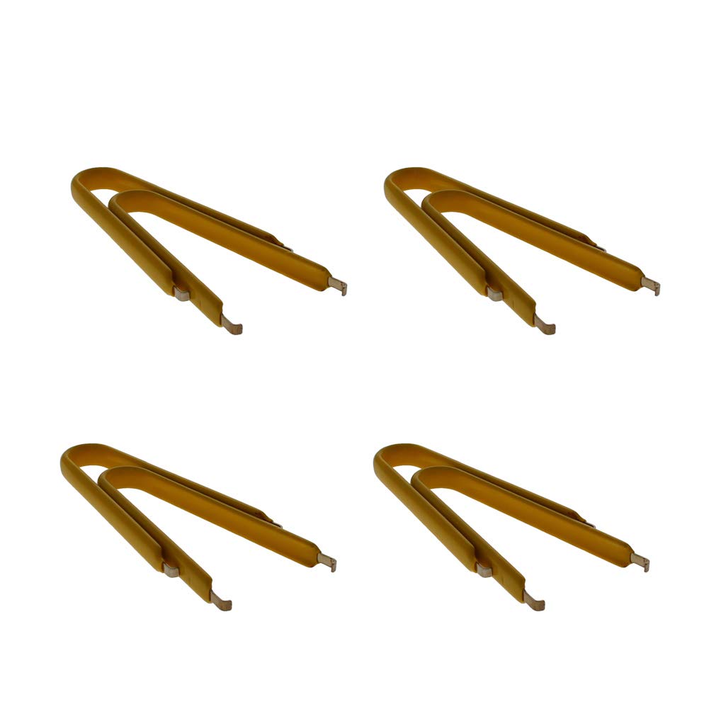 Utoolmart IC Puller Chip Extractor 201 Stainless Steel with Insulated Plastic Grip Yellow 8pcs