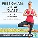 Gaiam Solid Color Yoga Mat, Non Slip Exercise & Fitness Mat for All Types of Yoga, Pilates & Floor Exercises